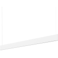 Ideal Lux - LED-Pendelleuchte an Stahlseil STEEL LED/24W/230V 3000K CRI 90 120 cm weiß